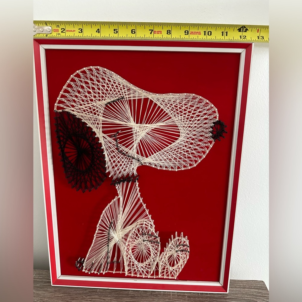 Snoopy Handmade String Art frame
